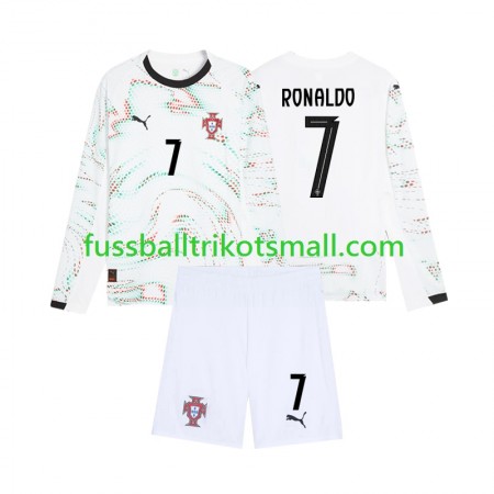 Fußballtrikots Portugal Cristiano Ronaldo 7 Kinder 2025 Langarm Auswärts-trikot kaufen